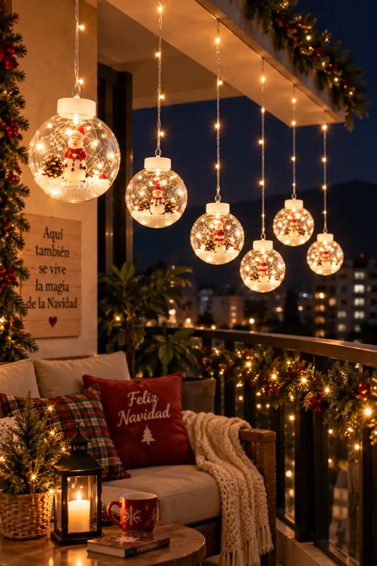 Cortina de Esferas Mágicas LED — Ilumina tu Navidad