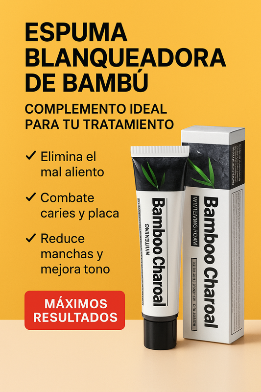 Espuma blanqueadora a base de bambú