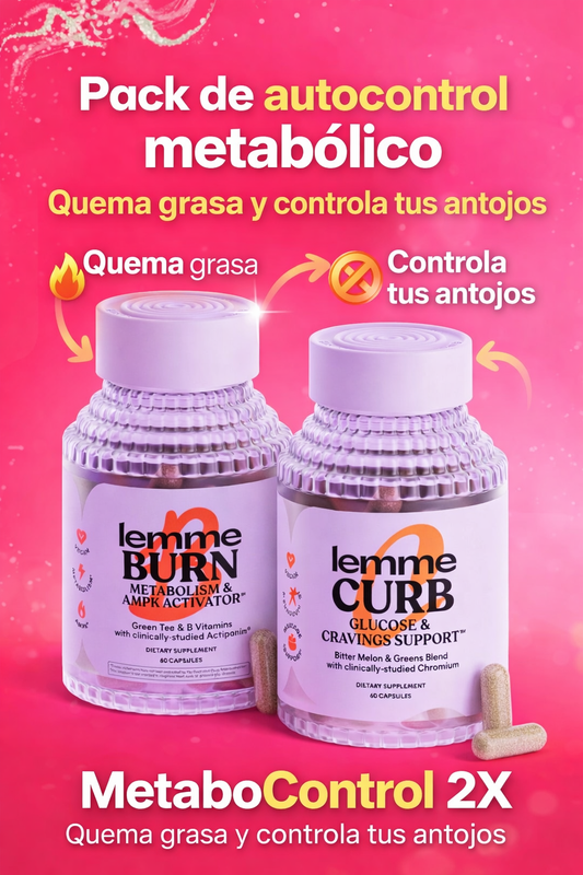 Pack de autocontrol metabólico. Quema grasa y controla tus antojos